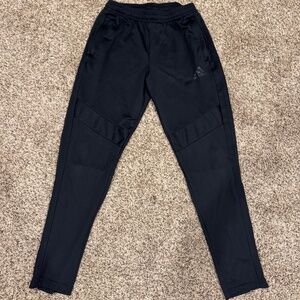 Men’s Adidas Aeroready Track Pants~Black On Black~Medium
